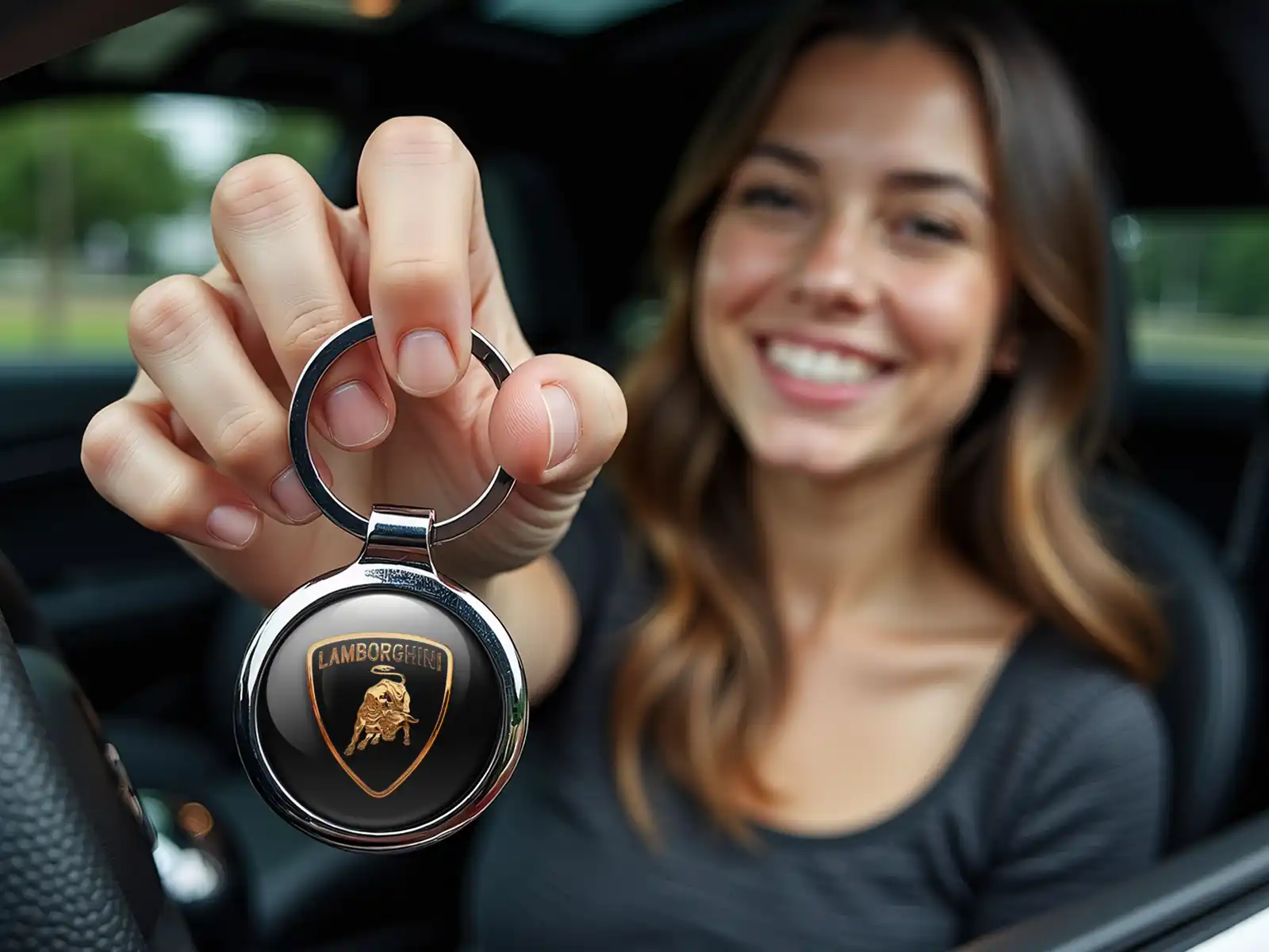 Lamborghini Personalisiert Schlüsselhalter Logo Premium X